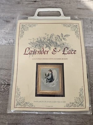 Lavender & Lace Vintage 1992 " Earth Angel " Counted Cross Stitch Pattern Kit - Image 1 of 4