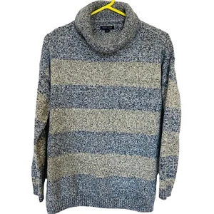 Tommy Hilfiger Womens S Sweater Gray Turtle Neck Minimalist Cabin Cozy Heritage - Picture 1 of 11