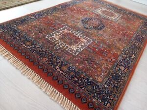 Rug 165x117cm LUXURY John Lewis Handmade Carpets TURKOMAN Persiian Wool 5.4x3.9'