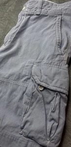 Polo Ralph Lauren Cargo Shorts Herren 33 blau weiß Hickory Railroad Streifen Preppy - Bild 1 von 11