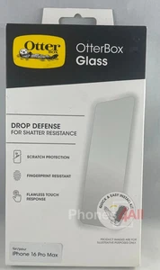 OtterBox Glass Screen Protector with Shatter Resistance  Apple iPhone 16 Pro Max - Photo 1 sur 1