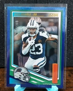 Rico Dowdle 2025 Score Blue Dots /399 Dallas Cowboys / Carolina Panthers - Picture 1 of 2