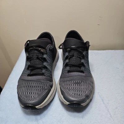 Under Armour Gemini 3 Hombres Zapatos Talla 9.5 Tenis Negro Gris Correr Caminar Gimnasio Foto 1 de 4