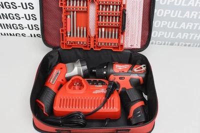 Milwaukee M12 12V 1/4 Cordless Screwdriver 2401-20 W/ Work light Kit 49-24-0146 - Image 1 of 4