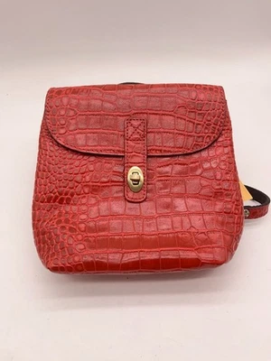 Patricia Nesh Kenilworth Crossbody Backpack Vintage CrocLeather Fox Color BagNWT - Image 1 of 4