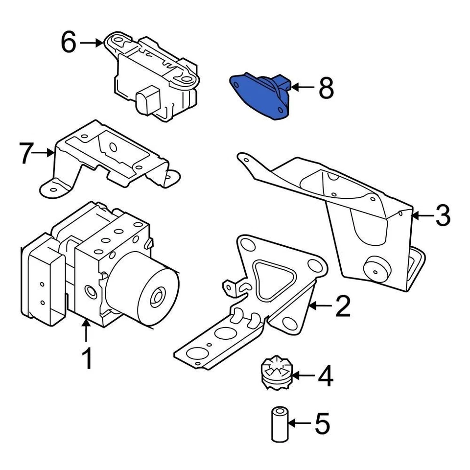For BMW M5 2006-2010 BMW ABS Deceleration Sensor Foto 1 de 2