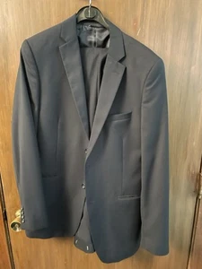 Caravelli Herren 40R Marine Einreiher Gerades Bein Hose 2-teiliges Set Anzug - Bild 1 von 12