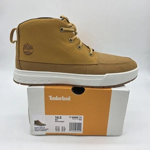 Timberland Maple Grove Shoes Mens Size 10.5 Wheat Nubuck Mid Lace Sneaker New - Picture 1 of 13