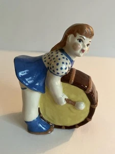 Vintage Pottery Ceramics Arts Studio Madison WI Musician Girl Playing Drum - Picture 1 of 14