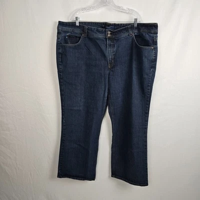 Pantalones de mezclilla para mujer BandolinoBlu Adriana corte bota 24W azul lavado oscuro Foto 1 de 4