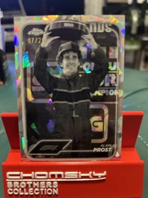 2024 Topps Chrome Sapphire F1 Alain Prost Legends Black & White 07/20 #195 - Image 1 of 4