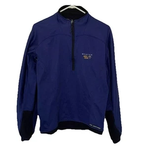 Chaqueta Mountain Hardwear Para Mujer Azul Medio Exterior Carcasa Suave 1/4 Cremallera De Colección - Imagen 1 de 12