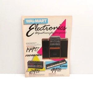 Vintage Wal-Mart Electronics Mini Catalog Print Ad 1988 Nintendo NES Sony Retro - Bild 1 von 5