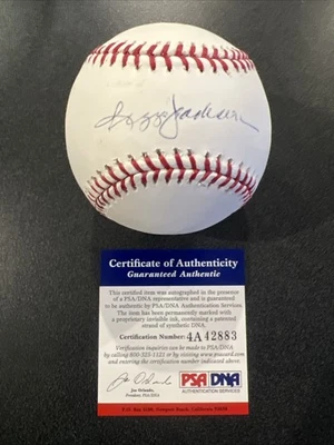 Reggie Jackson Yankees HOF 1993 Autographed Rawlings Baseball PSA COA #4A 42883 - Image 1 of 3