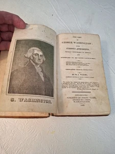 The Life of George Washington with Curious Anecdotes by M.L. Weems Leather 1829 - Picture 1 of 14