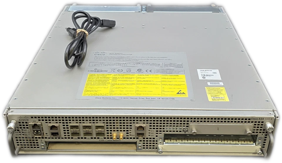 Cisco ASR 1002-X Enterprise Router 10Gbps 6 LAN Ports  - Image 1 of 4