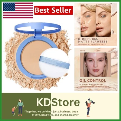 Oil Control Matte Setting Powder Long Lasting Waterproof Face Makeup 0.35Oz - Image 1 of 4