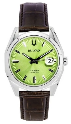 Bulova Surveyor Automatic Stainless Steel Light Green Dial 96B427 30M Mens Watch - image 1 of 4