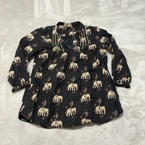 Poulet Rose New York Girls elephant Dress size 9/10 years - Picture 1 of 4