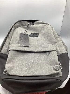 Skechers Eclipse Backpack Gray & Black School  Bag Laptop Pockets Lightweight - Image 1 of 4