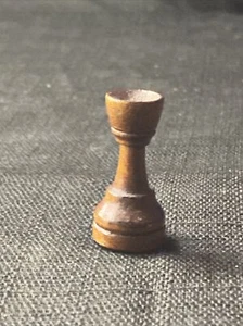 Replacement Wood Chess Rook 1.4” Dark Brown - Picture 1 of 3