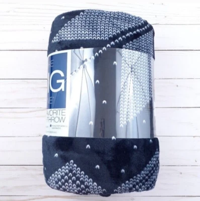 Velvet Plush Throw Blanket 60x72 Snowflake - Image 1 of 2