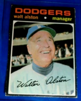 1971 Topps Baseball Walt Alston Manager Card #567 VG - Image 1 of 4