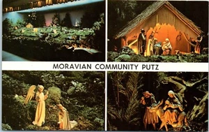 Moravian Community Putz Christmas Attraction, Bethlehem, Pennsylvania Postcard - Picture 1 of 2