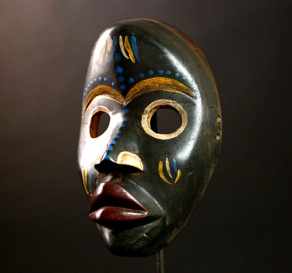 Máscara Dan africana arte tribal máscara facial para decoración de pared únic... - Imagen 1 de 4