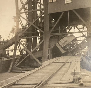 Conneaut OH Kohlewagen Hopper Eisenbahn Mine Dock Ohio um 1920 Keystone 6706 SA4 - Bild 1 von 7