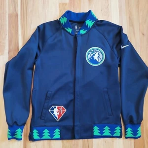 Nike MINNESOTA TIMBERWOLVES 75th Anniversary Warm-Up Shooting Shirt Sweater Sz S - Picture 1 of 7