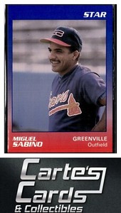 Miguel Sabino 1989 Star Greenville Braves #21  Atlanta Braves