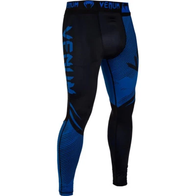 Venum No-Gi 2.0 MMA Compression Spats - Black/Blue - Image 1 of 4