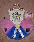 Personalized 3rd birthday outfit 4 pieces set Toy Story Inspired Tutu Outfit 