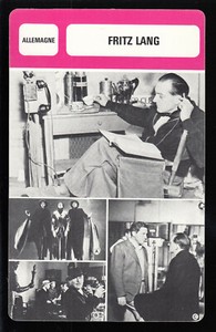 FRITZ LANG German Director Movies Film BIOGRAPHY PHOTO FRENCH MR. CINEMA CARD