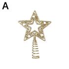 Christmas Tree Toppers Star Xmas Tree Decor Ornaments Gold Star✨. Silver I8F2