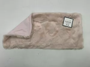 Pottery Barn Teen Faux-Fur Love Sentiment Pillow Cover Pink 12x24" #9517L - Picture 1 of 6