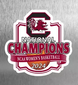 Refrigerador de baloncesto Magnet Troquelado 2024 South Carolina Gamecocks Champions - Imagen 1 de 1