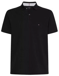 TOMMY HILFIGER Men's Polo Shirt Regular Fit, Black, M - Picture 1 of 6