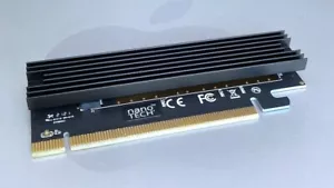 NGFF M.2 NVMe / AHCI Blade SSD PCIe 3.0 Adapter Card*Apple MacPro 3,1-5,1 & 7,1 - Picture 1 of 7