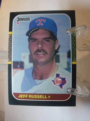 1987 Donruss Baseball  #550 - Jeff Russell - Texas Rangers (14195) - Image 1 of 2
