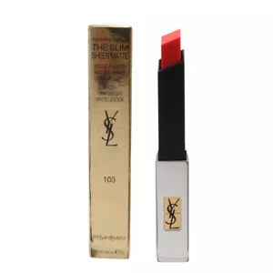 YSL Coral Lipstick The Slim Sheer Matte 103 Orange Provocant Yves Saint Laurent - Picture 1 of 2