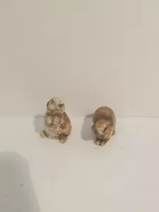2 Dipinto a Mano Hand Painted Bunnies Made in Italy - Picture 1 of 9