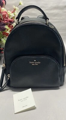 Mochila Kate Spade Jackson Mediana de Cuero Guijarro - Negra - Nueva Sin Etiquetas Foto 1 de 4