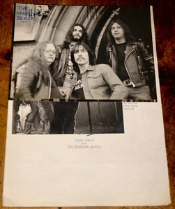 HANDSOME BEASTS 1985 BOOKING LETTER AND PROMO PHOTOS NWOBHM HEAVY METAL - Picture 1 of 10