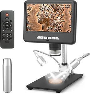 4.0MP 7" 330X Lupa Cámara Soldadura Digital Microscopio Digital Salida HDMI - Imagen 1 de 19