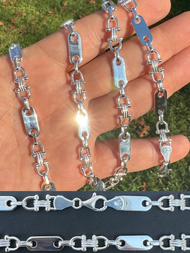 GUCCI Collana Catena Maglia Reale Argento Sterling 925 Personalizzata Ferragamo 7 5mm 18 30" ITALIA