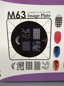Konad M63 Stamping Nail Art Image Plate - Picture 1 of 4