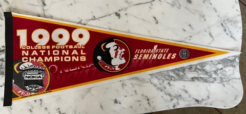 FLORIDA STATE SEMINOLES 1999 NATIONAL CHAMPIONS PENNANT Cover