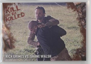 2016 The Walking Dead Survival Box Rotten 16/25 Rick Grimes Shane Walsh vs a4e